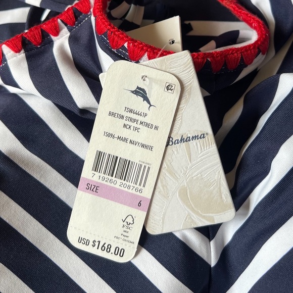 Tommy Bahama Breton Stripe One Piece - Picture 13 of 14